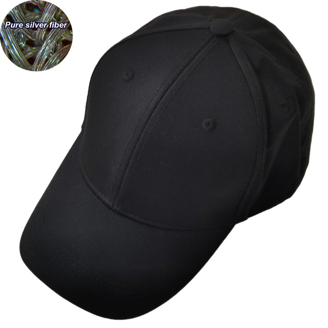 Faraday Radiation Protection Baseball Cap Blocking RF EMF Silver Fiber  Fabric Iining Shield Electromagnetic Waves Black Hat - AliExpress